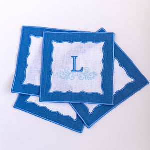 monogramed cocktail napkins